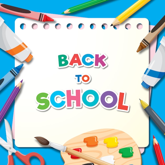 Back to school banner background