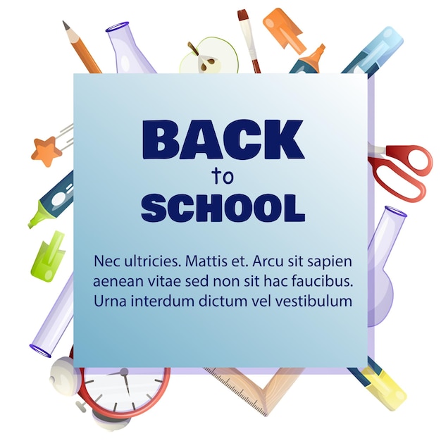 back to school banner design modern illustration of colorful crayon pencils frame