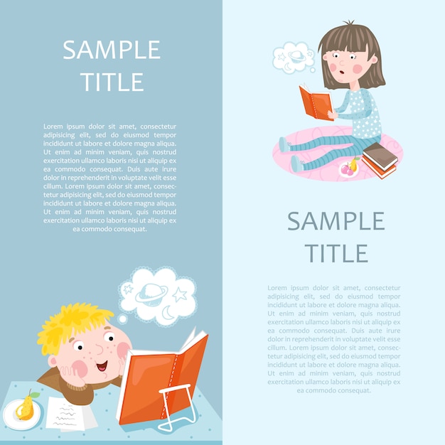 Vector back to school banner template