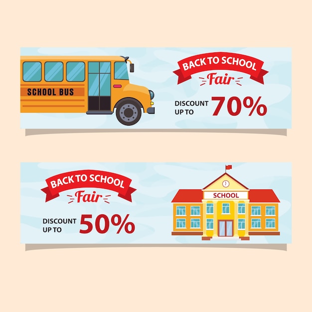 Back To School Banner Template