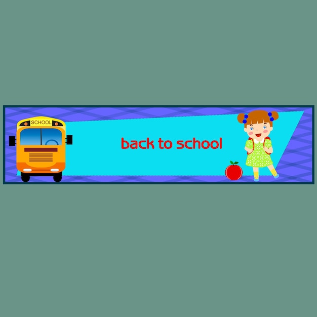 Шаблон Back to School Banner