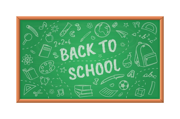 Back to school banner. Vector design.