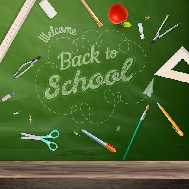 Back to school - blackboard education