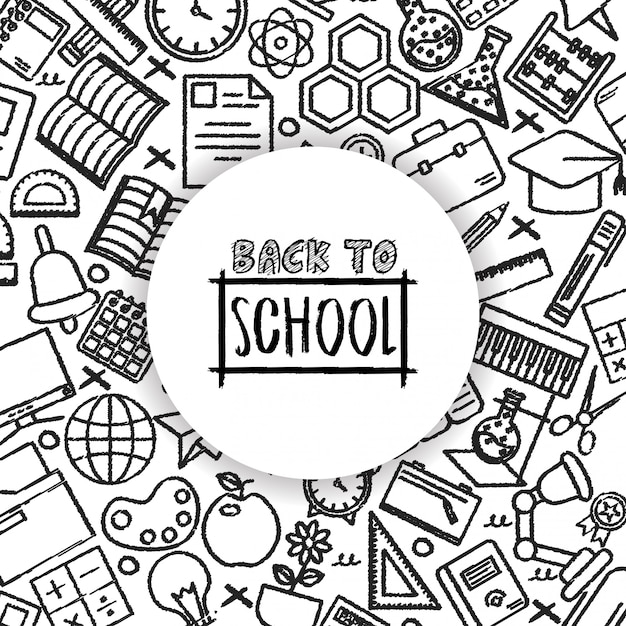 Vector back to school brochure design vector