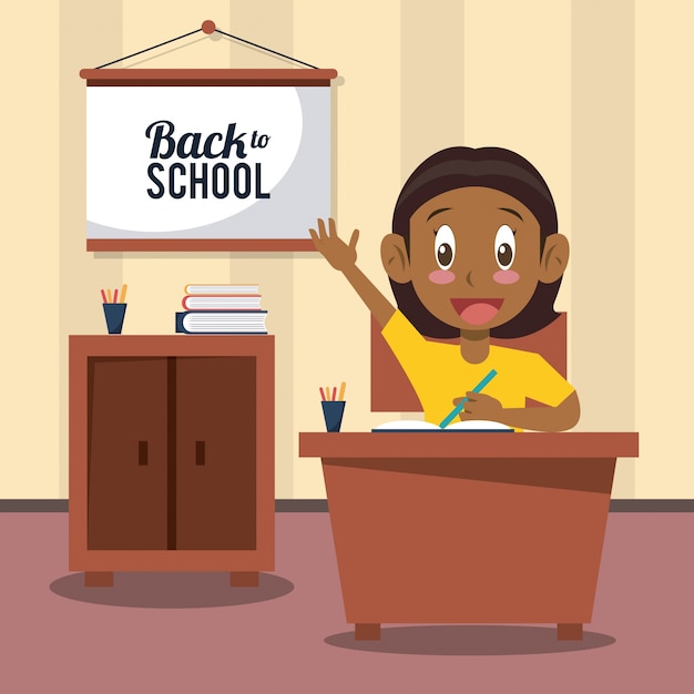 Vector back to school cartoon