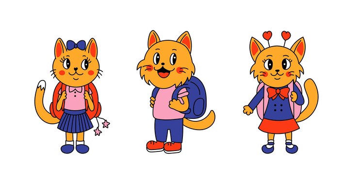 Back to school cats