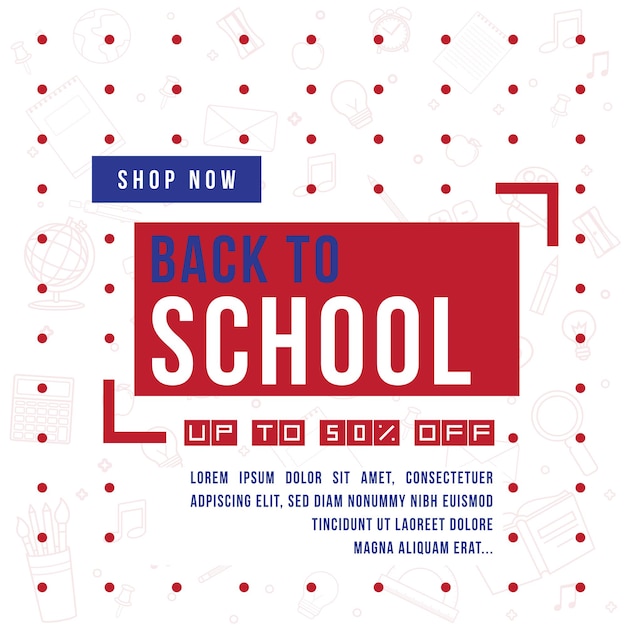 Vector back to school creative banner online school banner poster welcome kids template education 2024