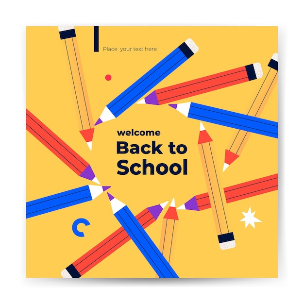 Back to school Creative or educational process banner ad landing page vector image