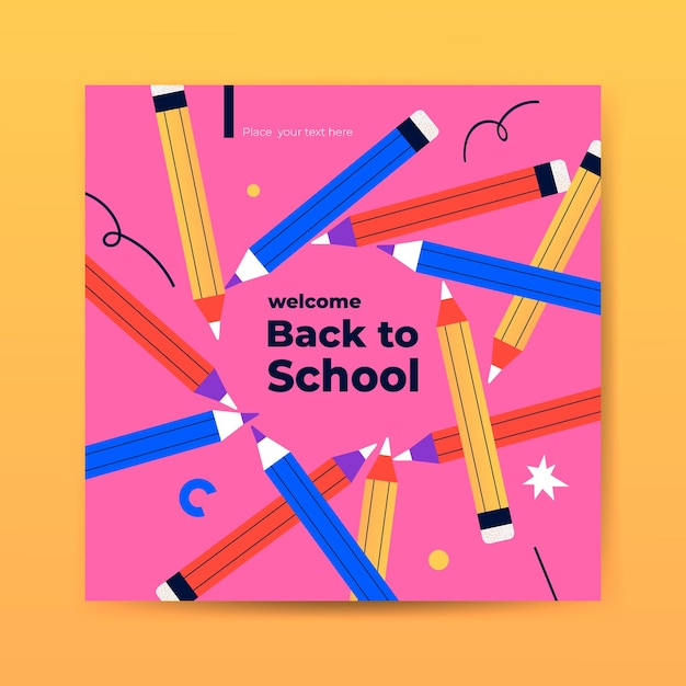 Back to school Creative or educational process banner ad landing page vector image