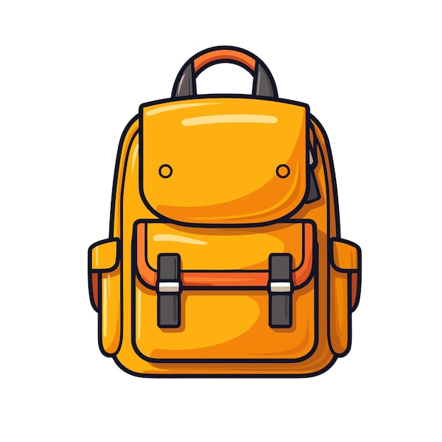 Premium Vector | Back to school cute flat design of a schoolbag ...