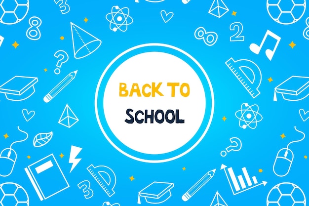 back to school design background