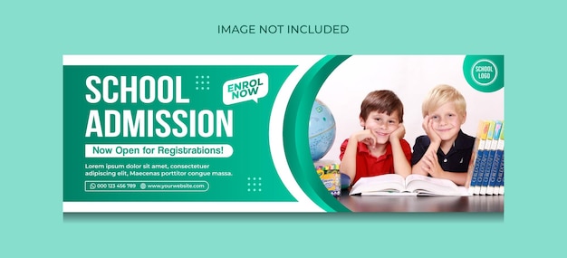 Back to school design banner template