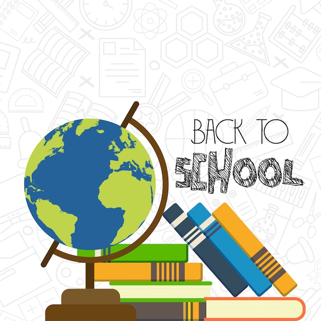 Back to school design element vector