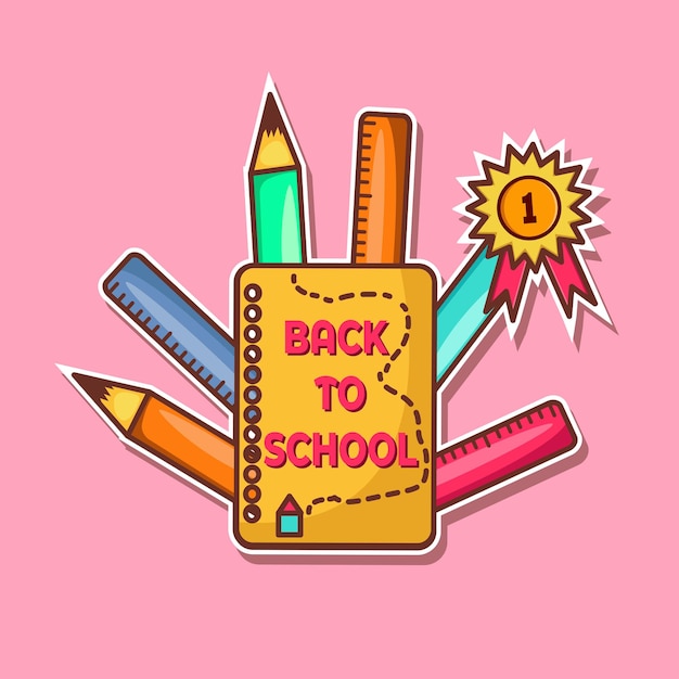 Vector back to school design vector for school icon