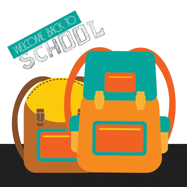 Vector back to school design with white background vector