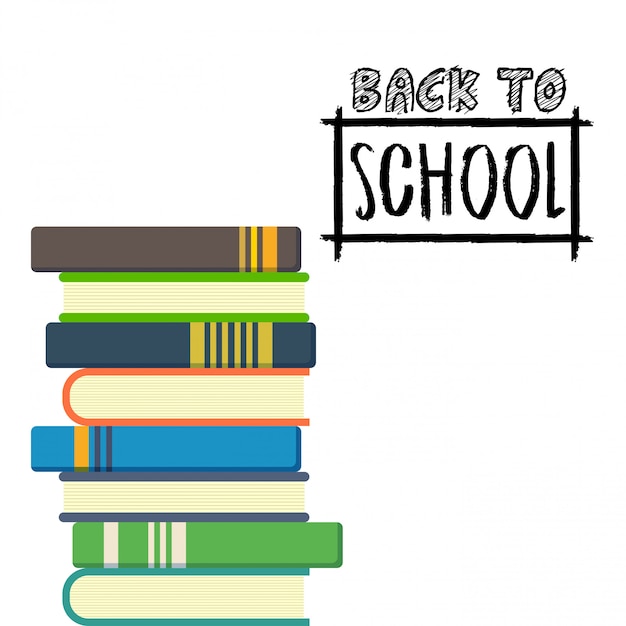 Back to School design with white background vector