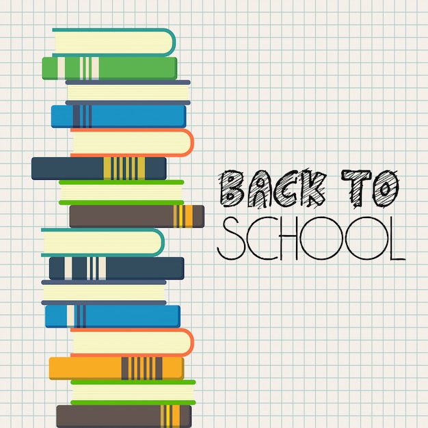 Vector back to school design with white background vector