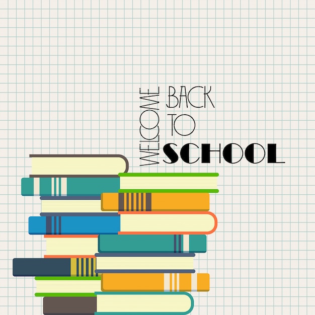 Vector back to school design with white background vector