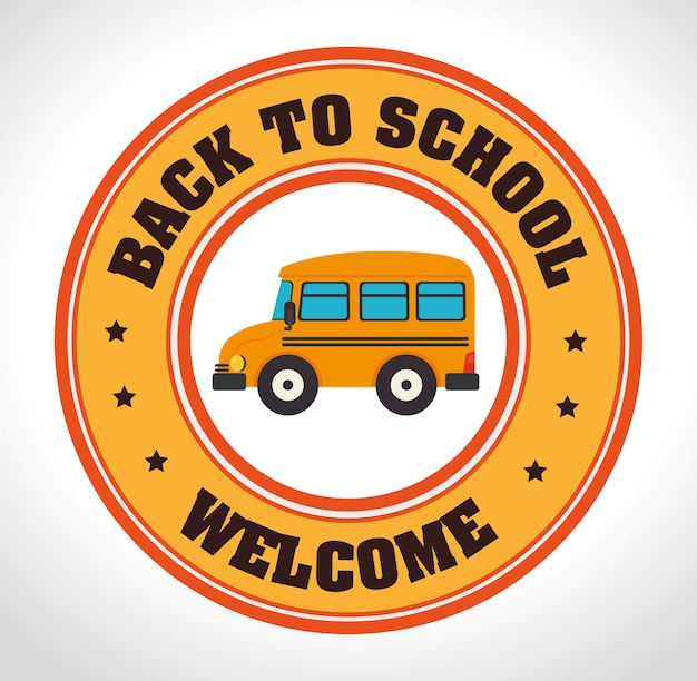 Vector back to school design