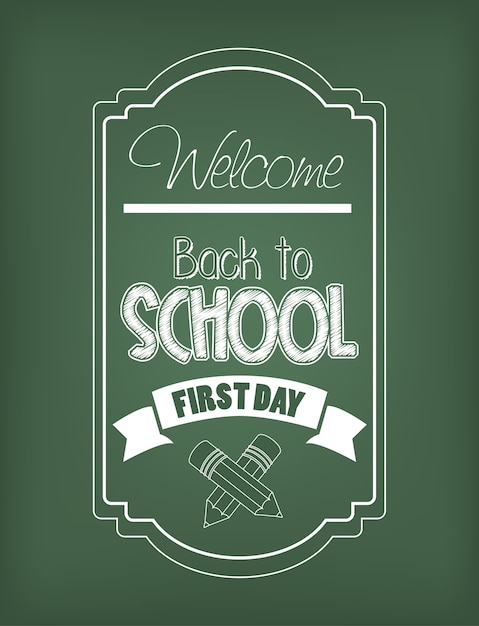 Vector back to school design.