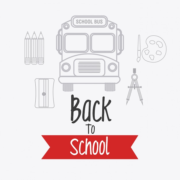 Vector back to school design.