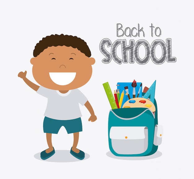 Vector back to school design.