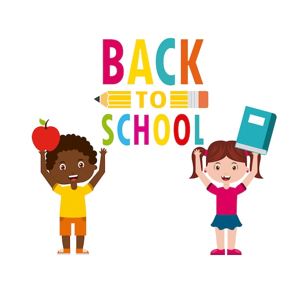 Vector back to school design