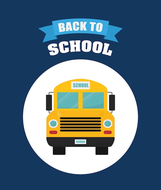 Vector back to school design