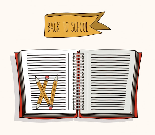 Vector back to school design