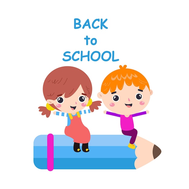 Vector back to school design