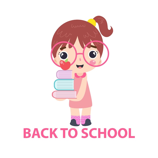 Vector back to school design