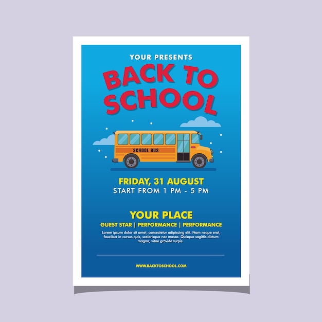 Back To School Event Flyer