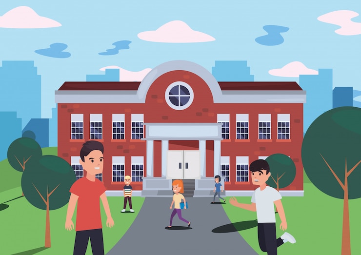 Vector back to school flat 
