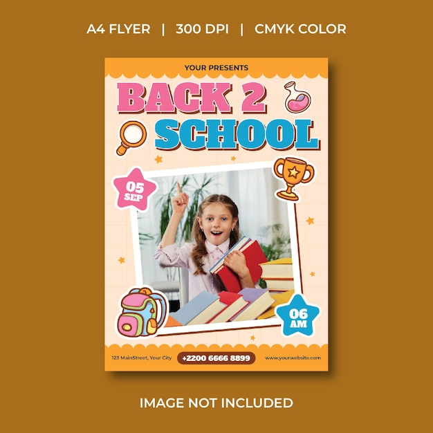 back to school flyer