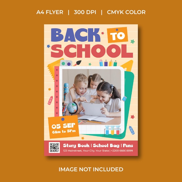 back to school flyer