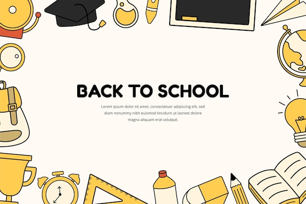 Back To School Frame Background