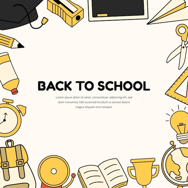 Back To School Frame Background