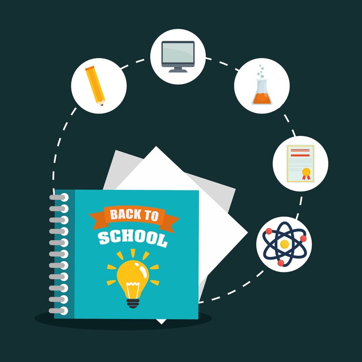 Vector back to school icon set design