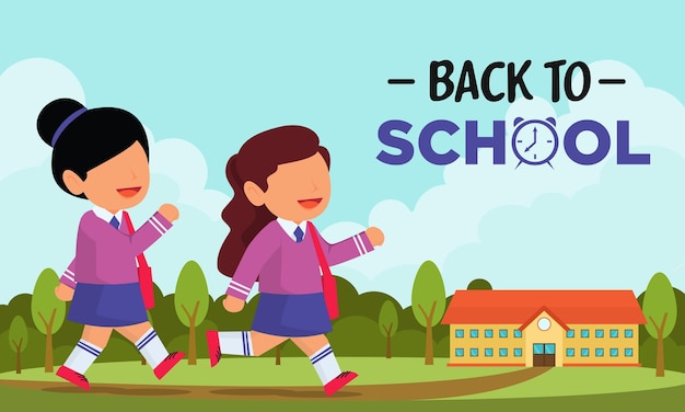 back to school illustration background