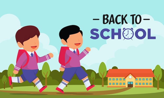 back to school illustration background