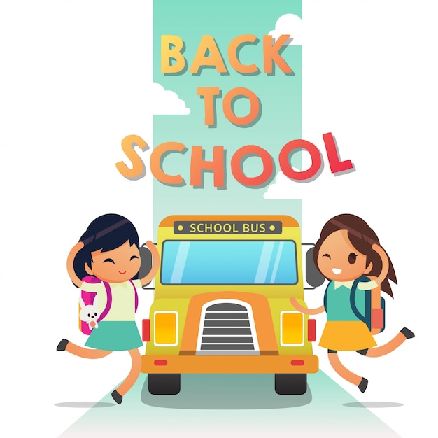 Vector back to school illustration