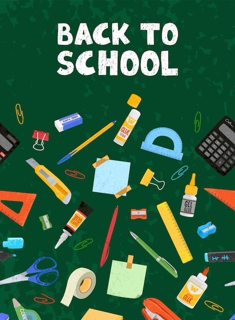 Vector back to school illustration