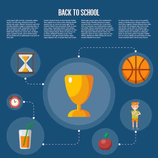 Back to school infographics 