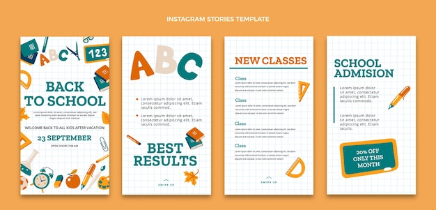 back to school instagram stories collection