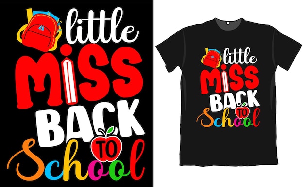 Back To School Kids T Shirt Design