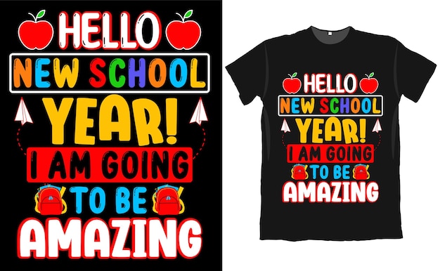 Back To School Kids T Shirt Design