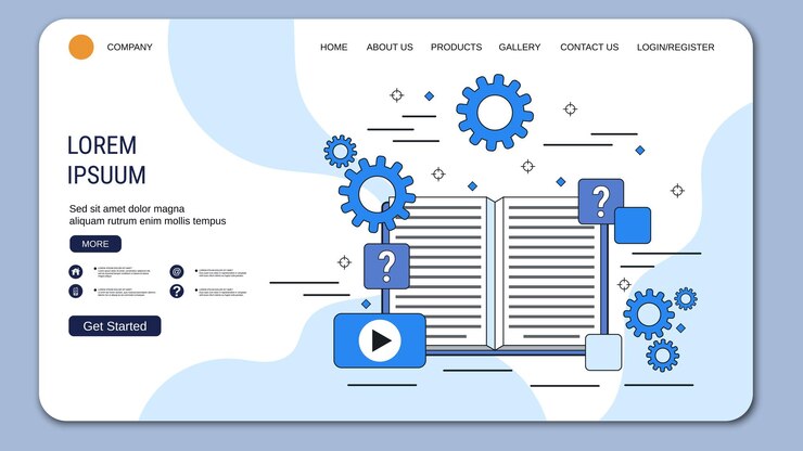 Vector back to school landing page vector design template