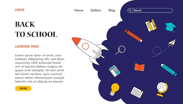 Back to school Landing Page