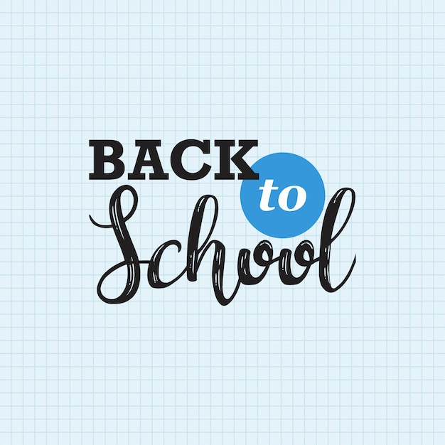 Back to school lettering