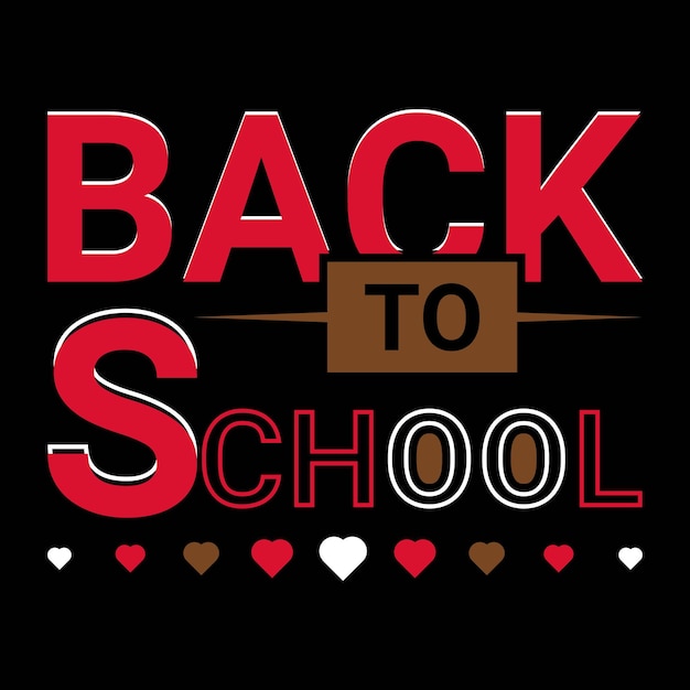 Back to school lettering